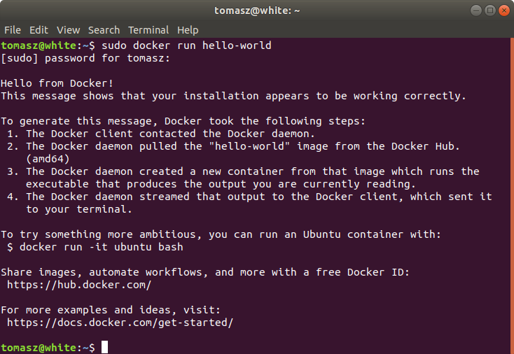 Docker Hello World!